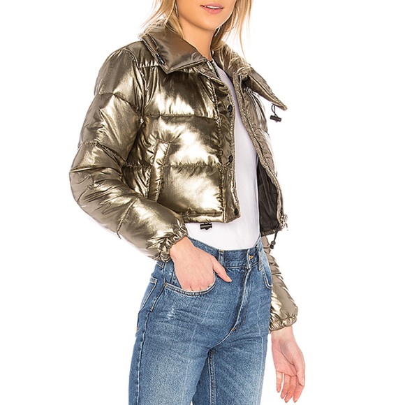 Lovers + Friends Sugar Cropped Puffer - Picture 2 of 4